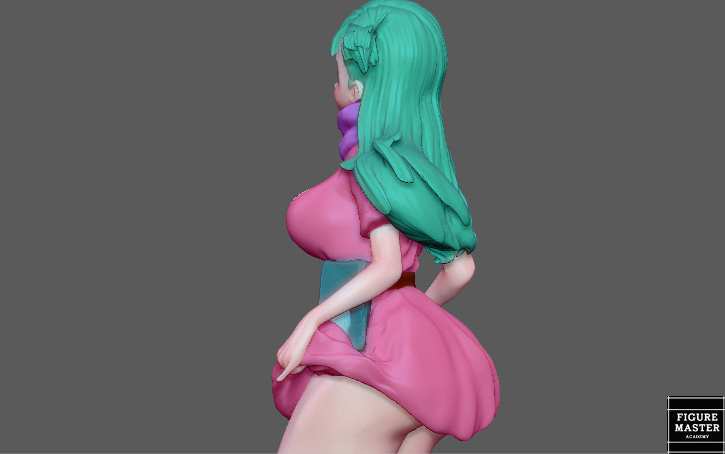  BULMA GIRL DRAGONBALL ANIME ANIMATION 3D PRINT 3D print model_8