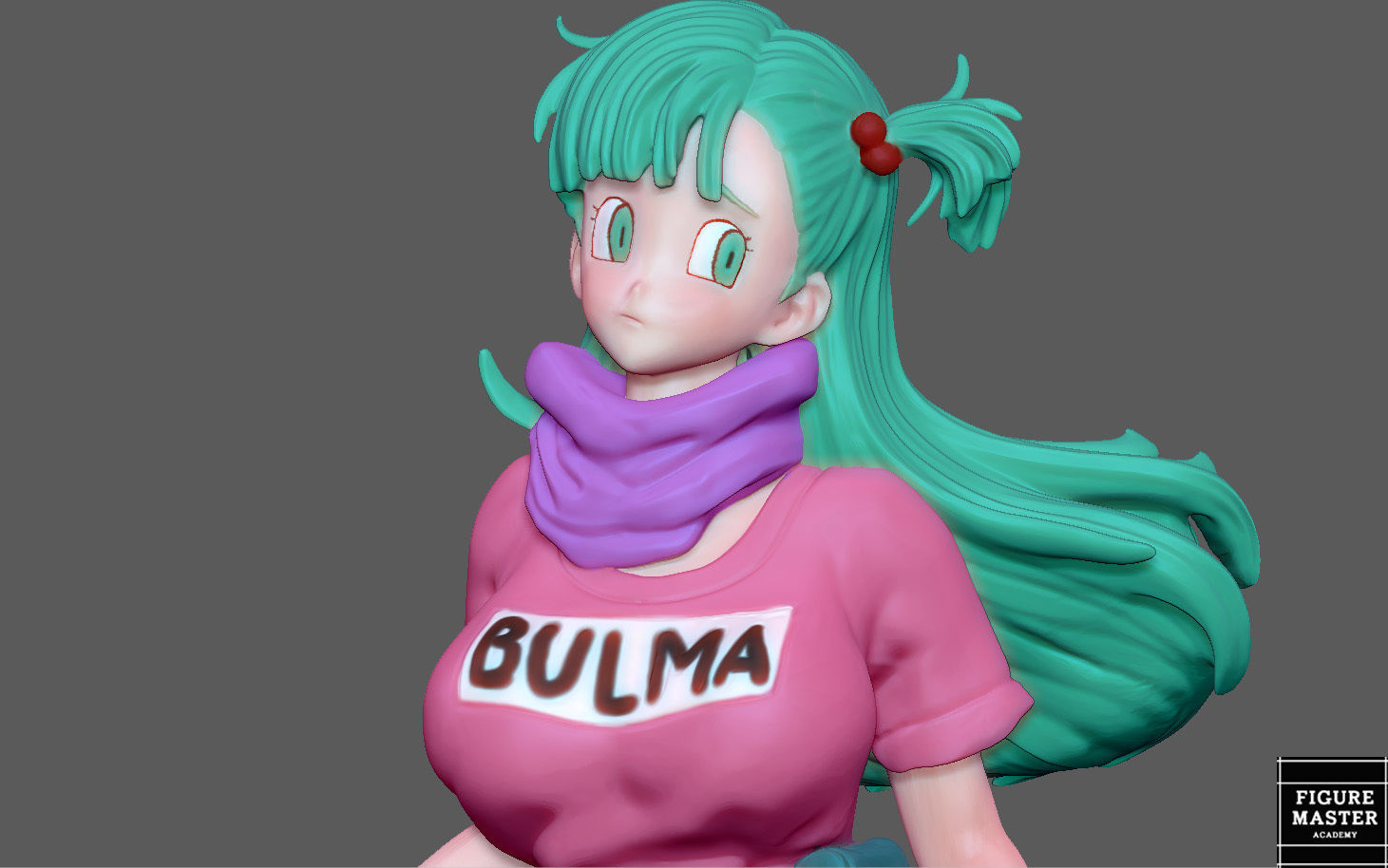  BULMA GIRL DRAGONBALL ANIME ANIMATION 3D PRINT 3D print model_3