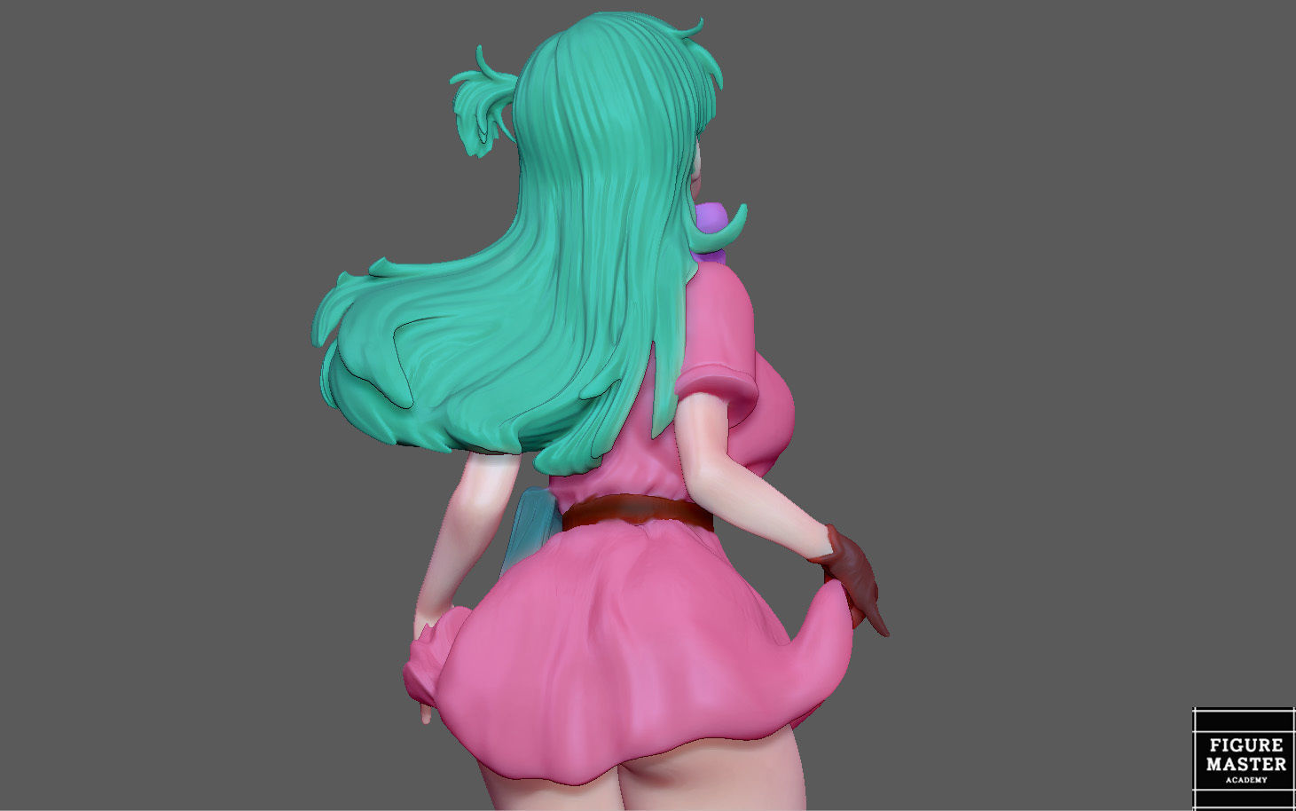  BULMA GIRL DRAGONBALL ANIME ANIMATION 3D PRINT 3D print model_9