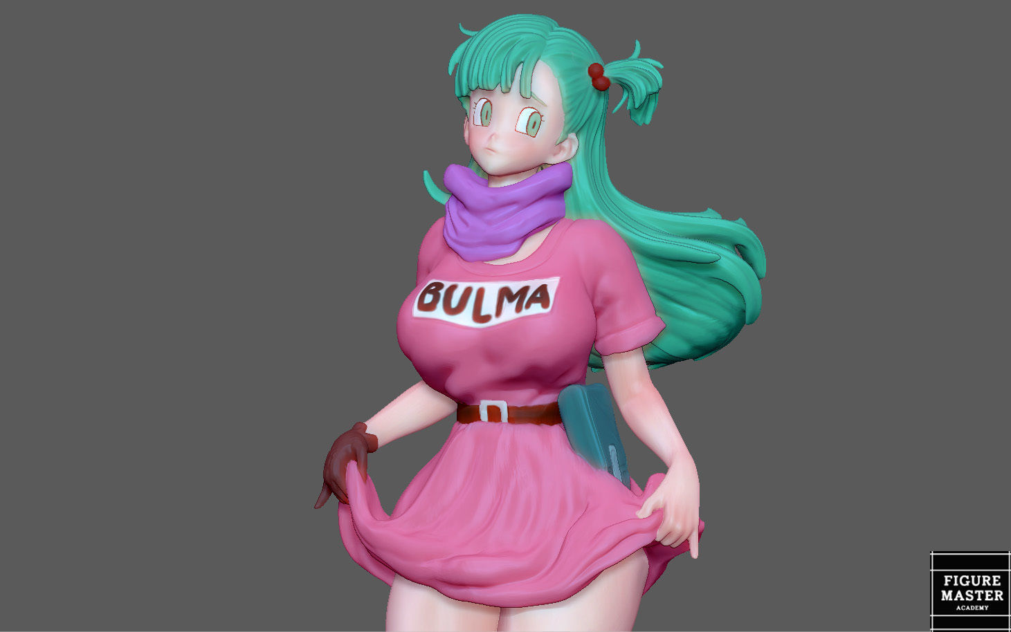  BULMA GIRL DRAGONBALL ANIME ANIMATION 3D PRINT 3D print model_2