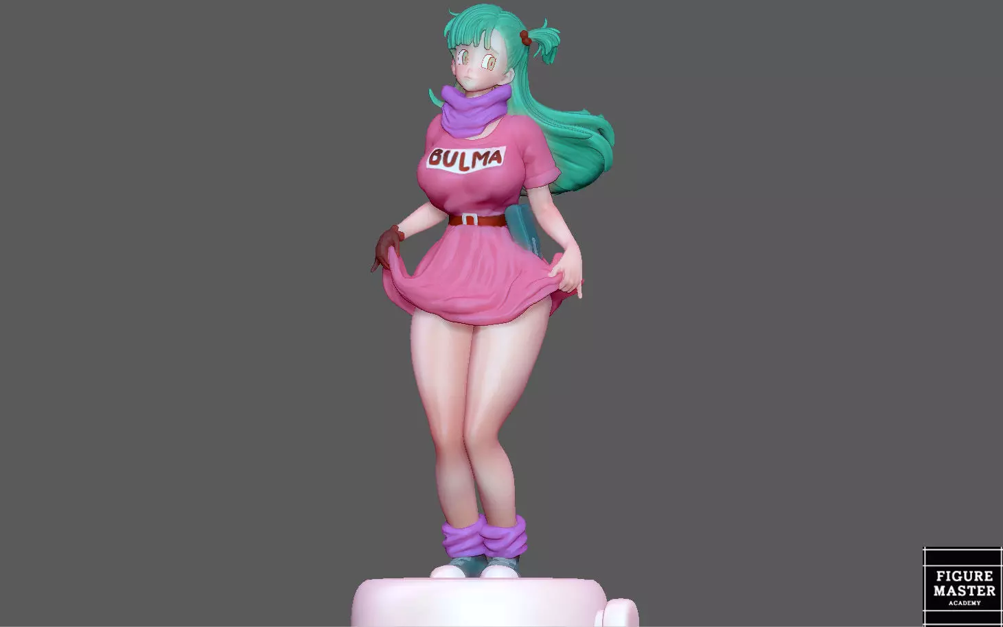  BULMA GIRL DRAGONBALL ANIME ANIMATION 3D PRINT 3D print model_0