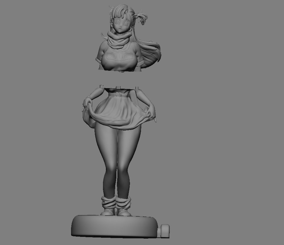  BULMA GIRL DRAGONBALL ANIME ANIMATION 3D PRINT 3D print model_25