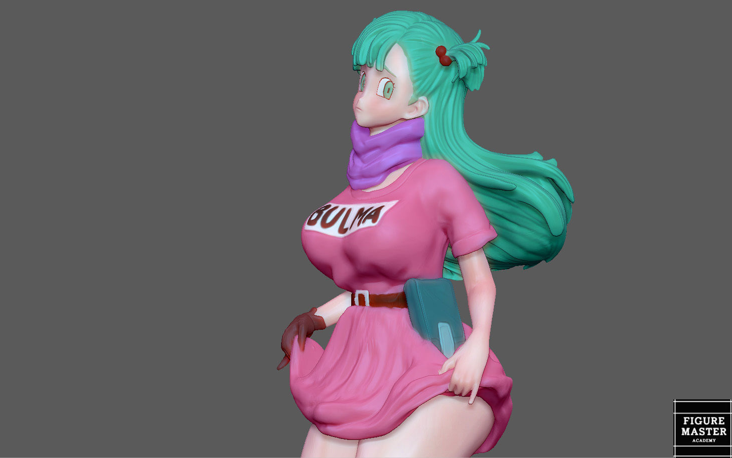  BULMA GIRL DRAGONBALL ANIME ANIMATION 3D PRINT 3D print model_6
