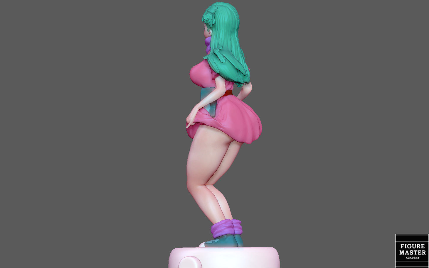  BULMA GIRL DRAGONBALL ANIME ANIMATION 3D PRINT 3D print model_7