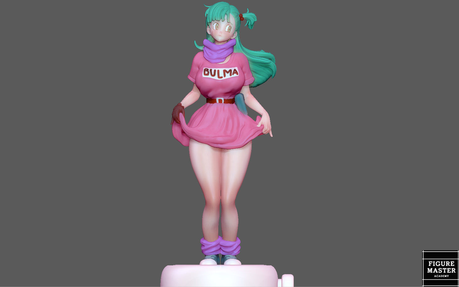  BULMA GIRL DRAGONBALL ANIME ANIMATION 3D PRINT 3D print model_1