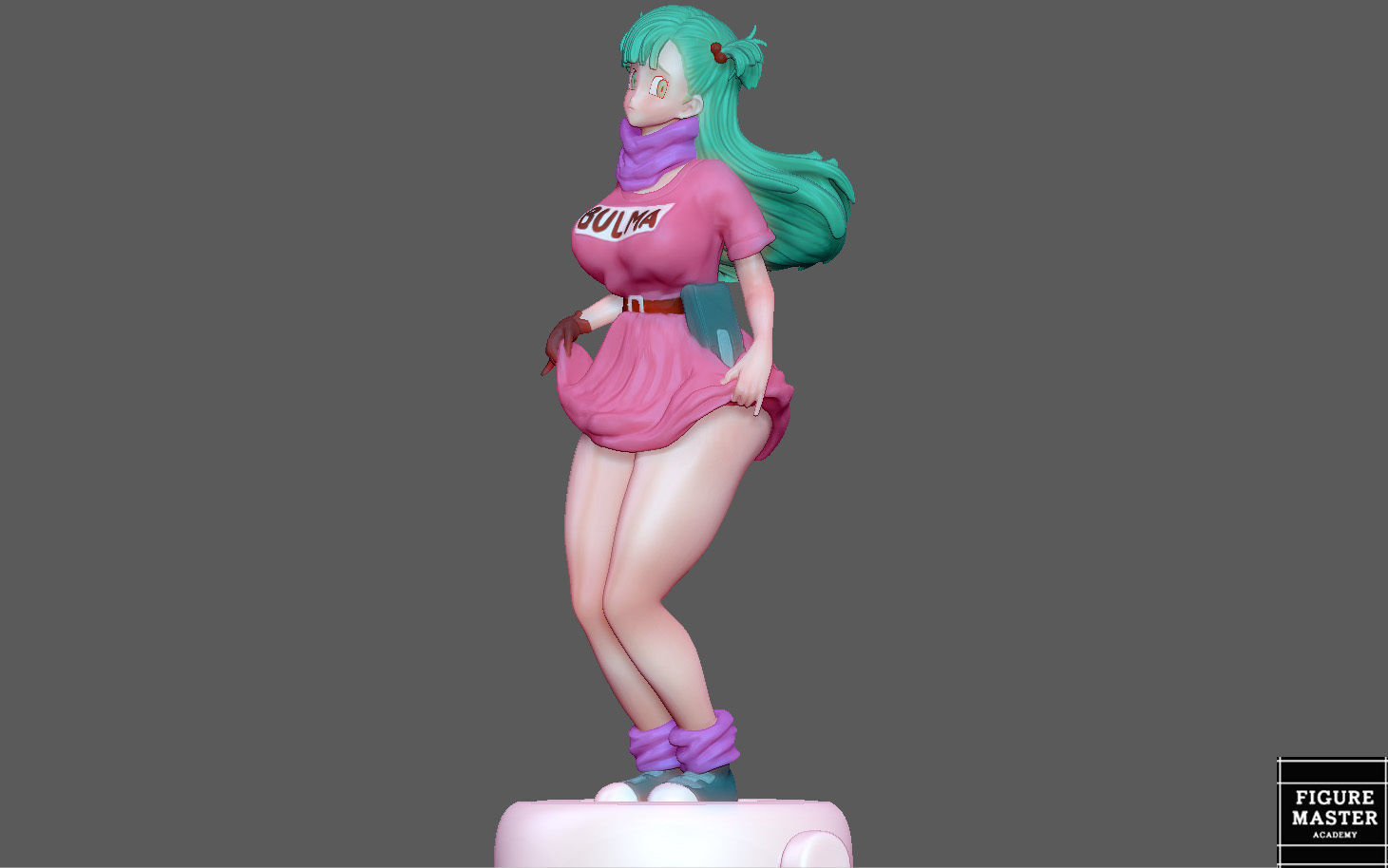  BULMA GIRL DRAGONBALL ANIME ANIMATION 3D PRINT 3D print model_17