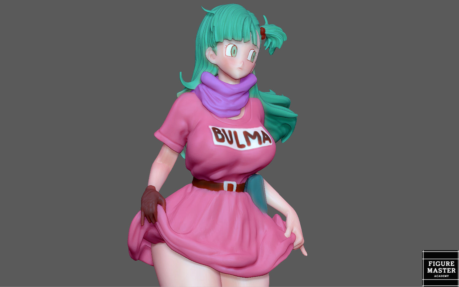  BULMA GIRL DRAGONBALL ANIME ANIMATION 3D PRINT 3D print model_11