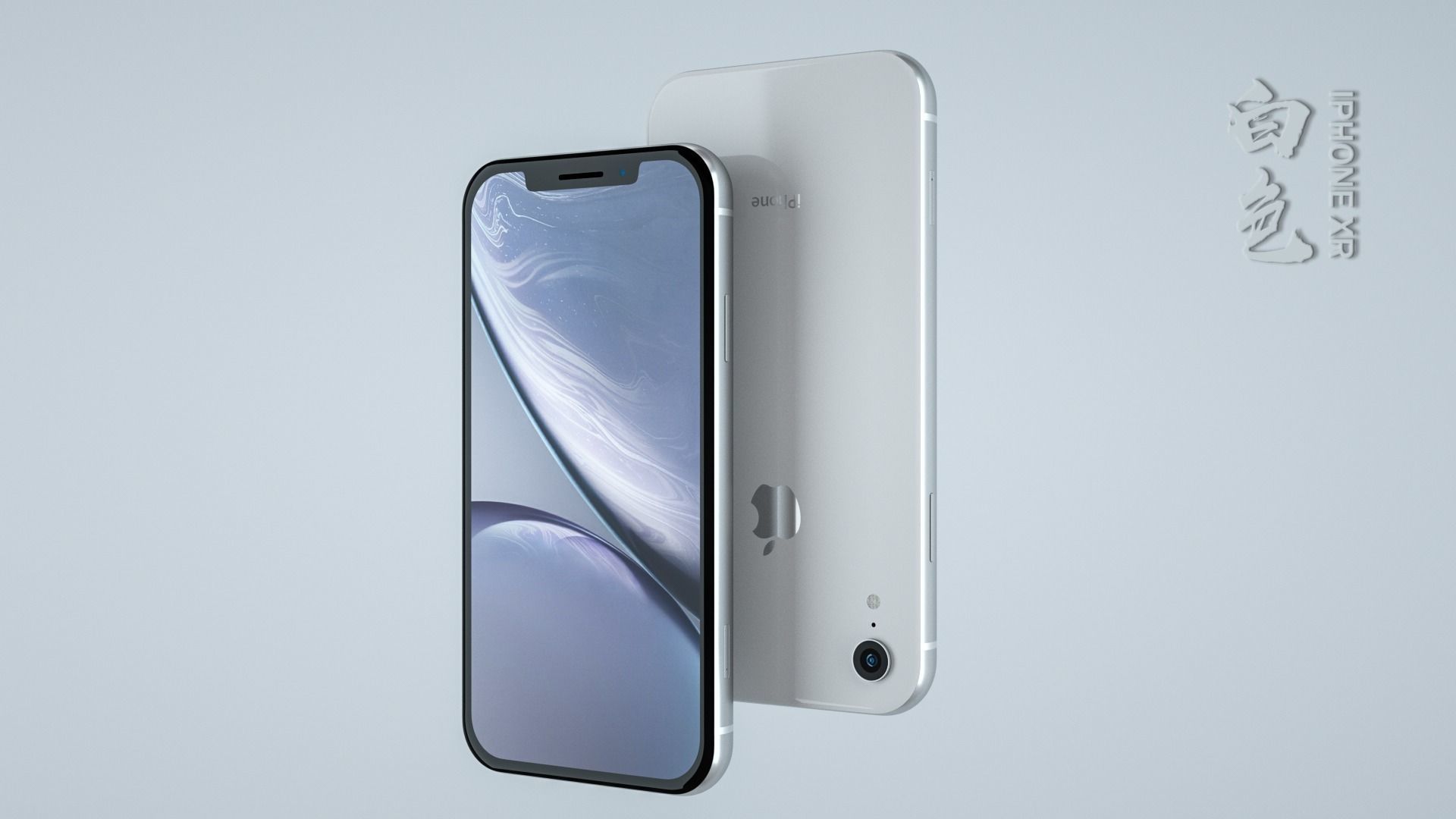 Apple iphone xr cell phone 3D model_1