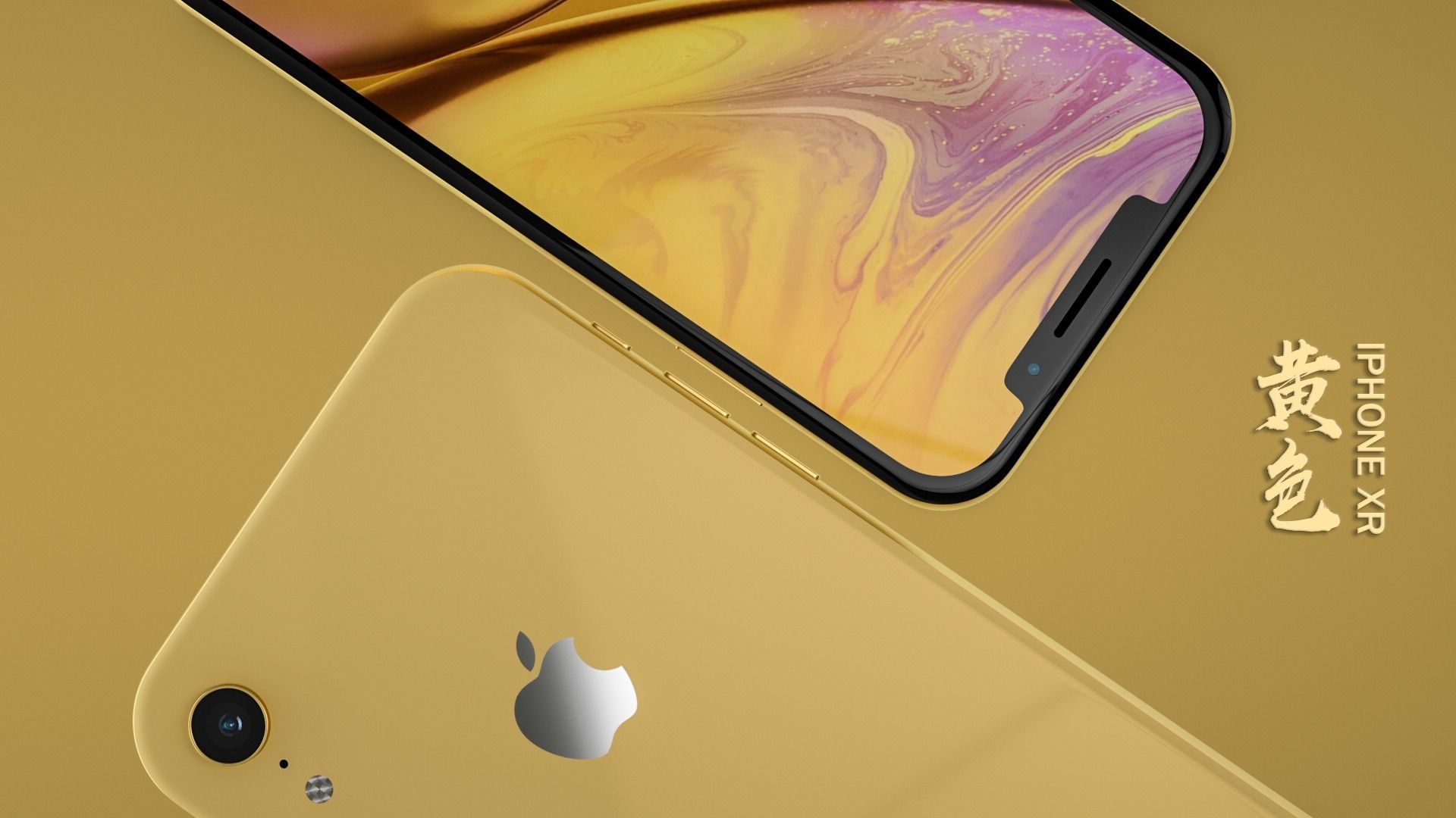 Apple iphone xr cell phone 3D model_4