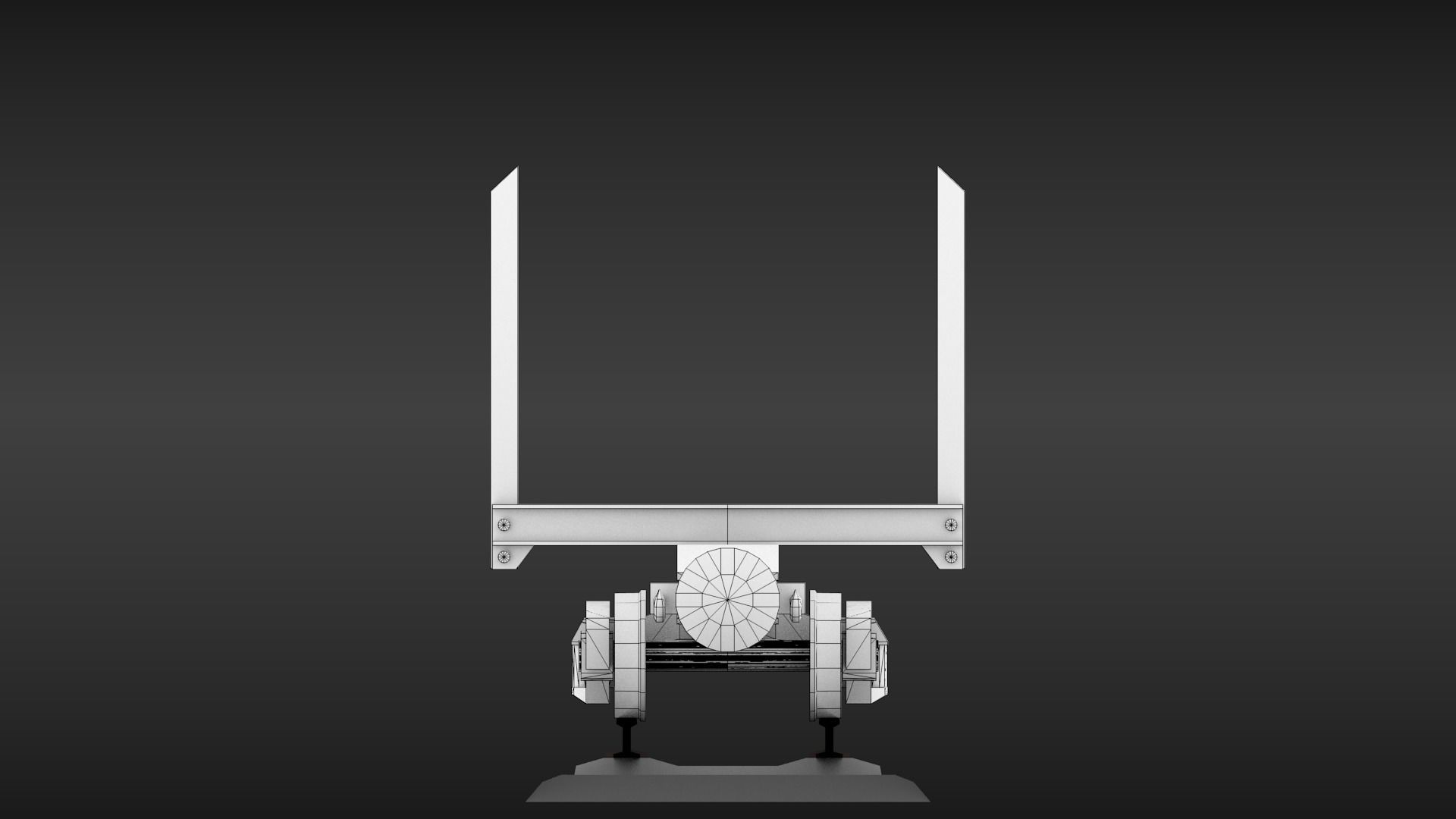 USSR Narrow gauge cargo wagons set 3D model_18