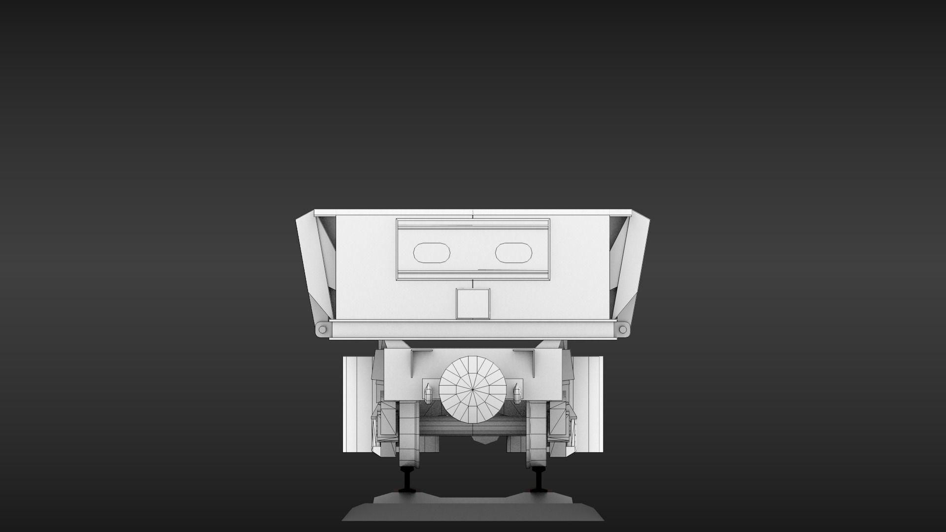 USSR Narrow gauge cargo wagons set 3D model_6