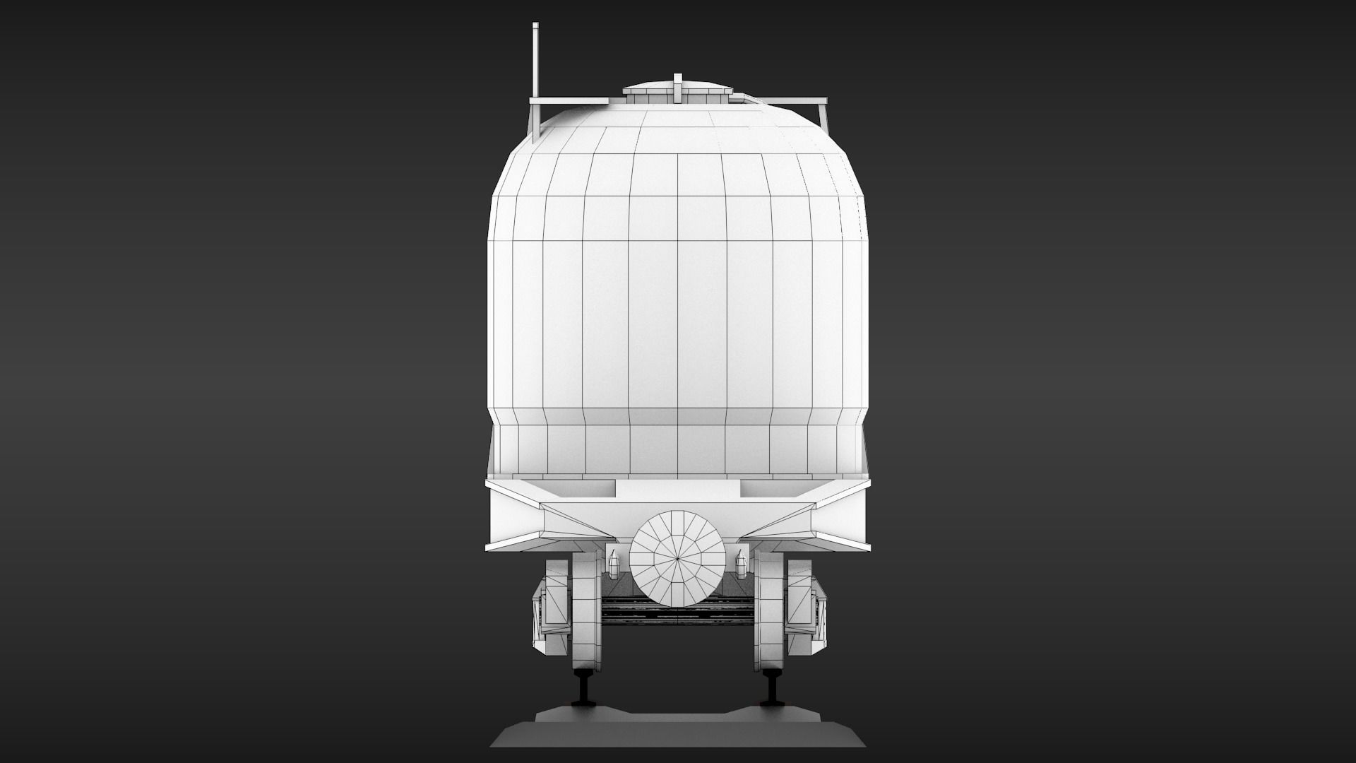 USSR Narrow gauge cargo wagons set 3D model_9