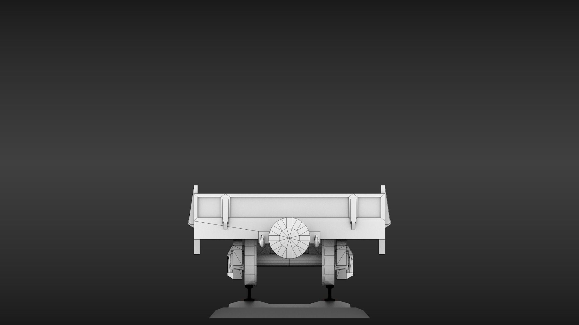 USSR Narrow gauge cargo wagons set 3D model_15