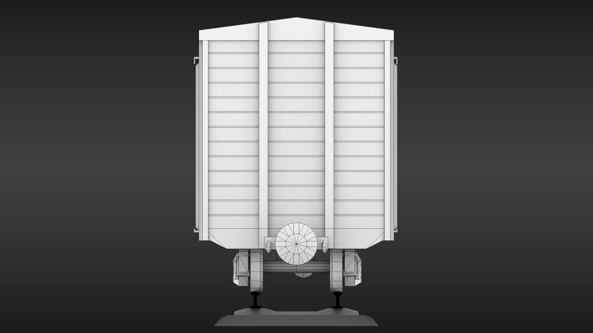 USSR Narrow gauge cargo wagons set 3D model_3