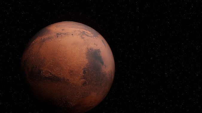 Animated Mars 3D model