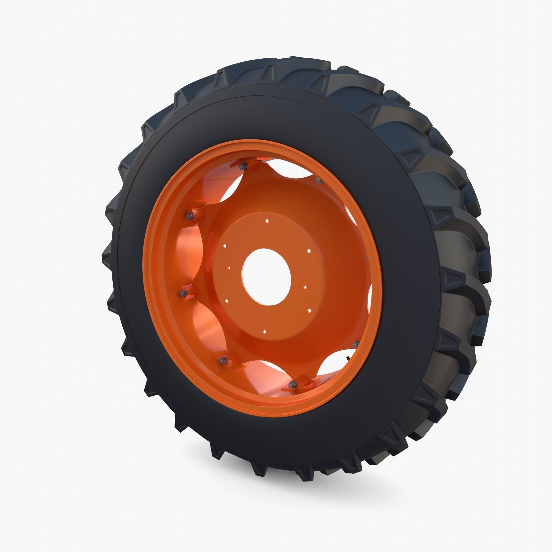 Full Tractor wheel v2 3D model_6