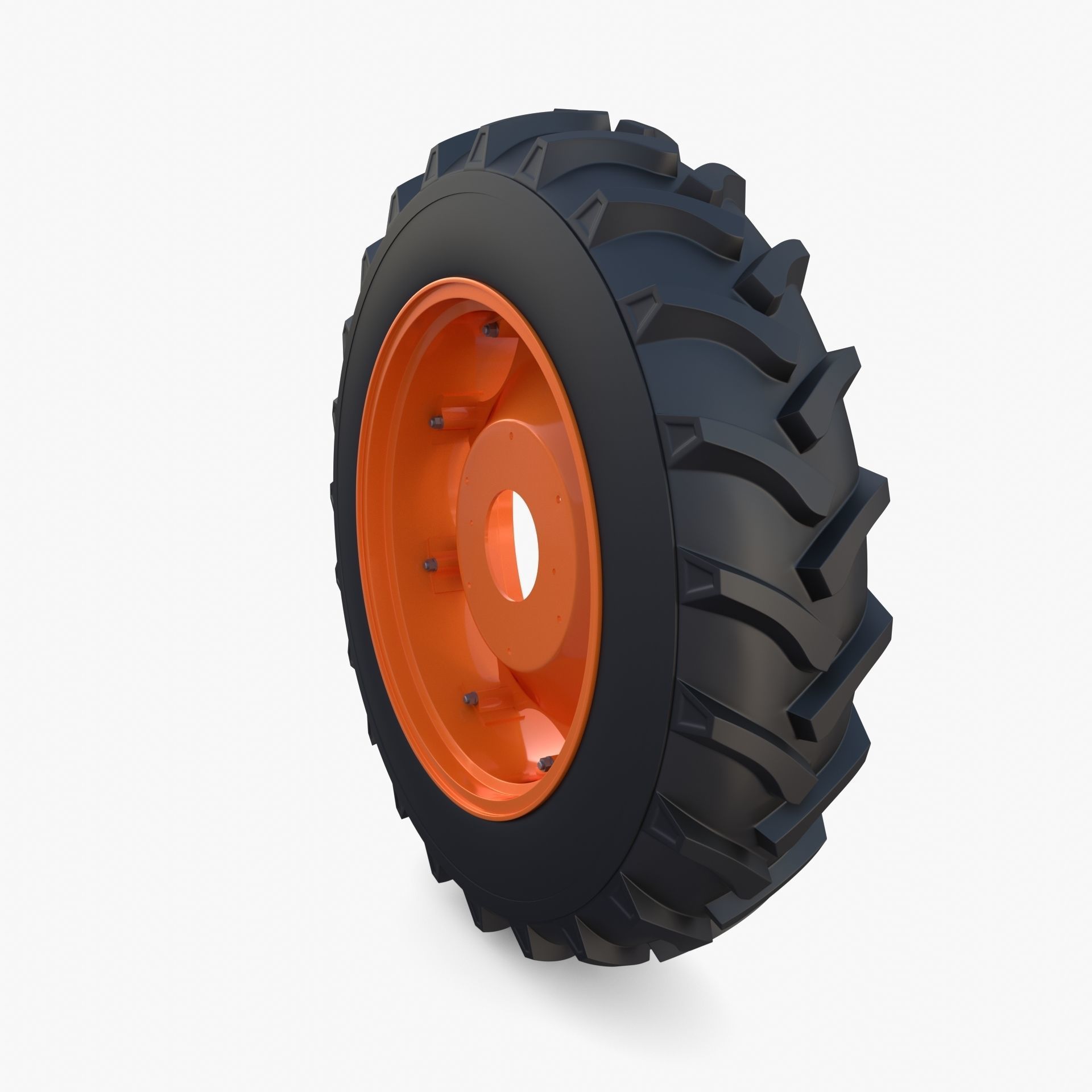 Full Tractor wheel v2 3D model_7