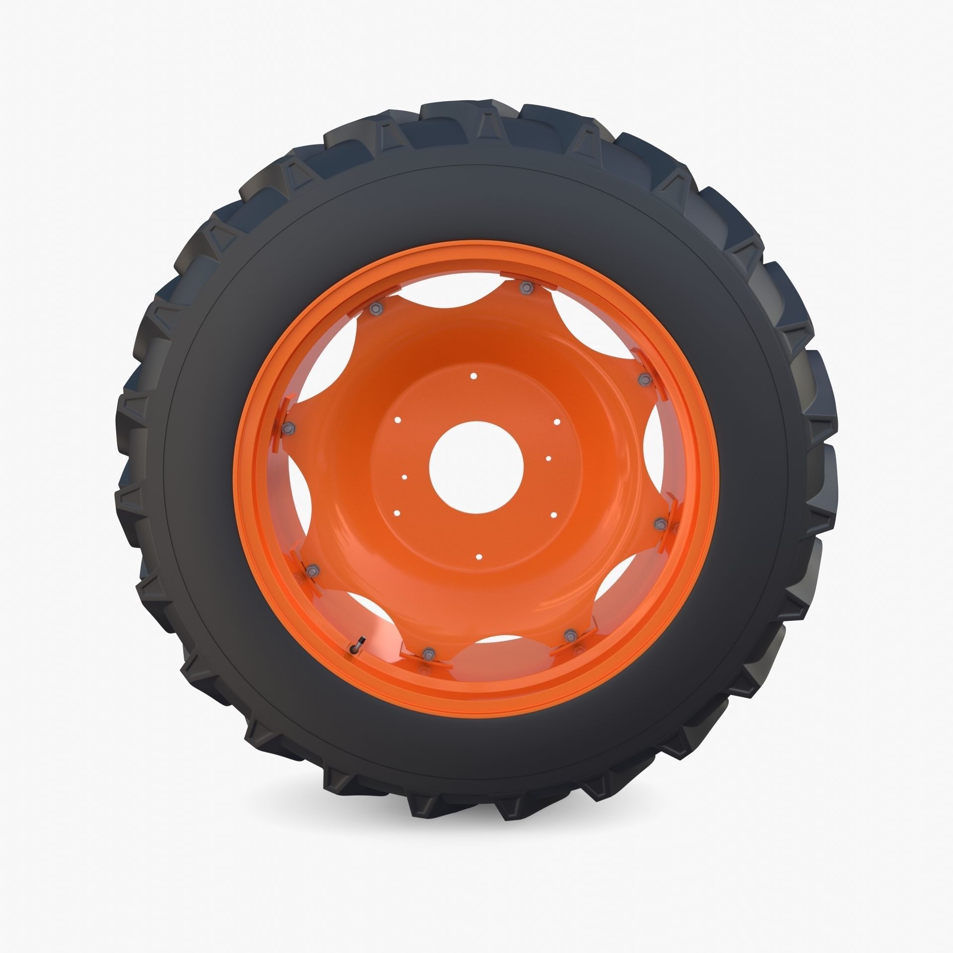 Full Tractor wheel v2 3D model_1