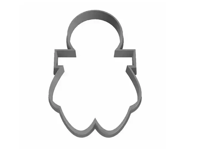 0260 Army Man No 3 cookie cutter 3D print model