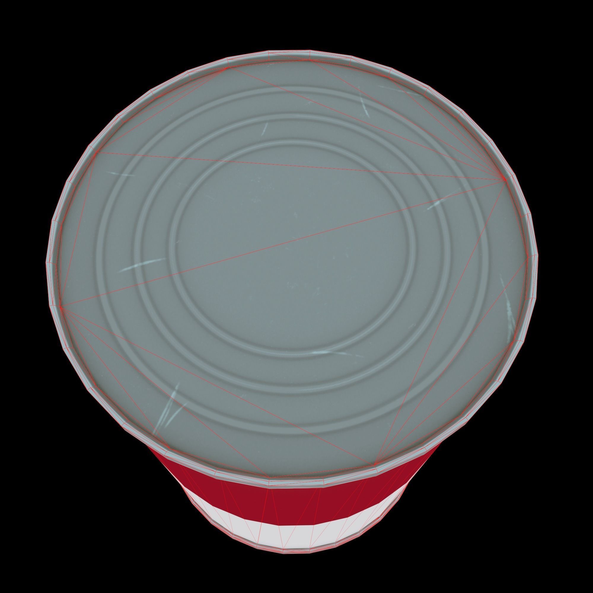 Tin with tomato soup Low-poly 3D model_6