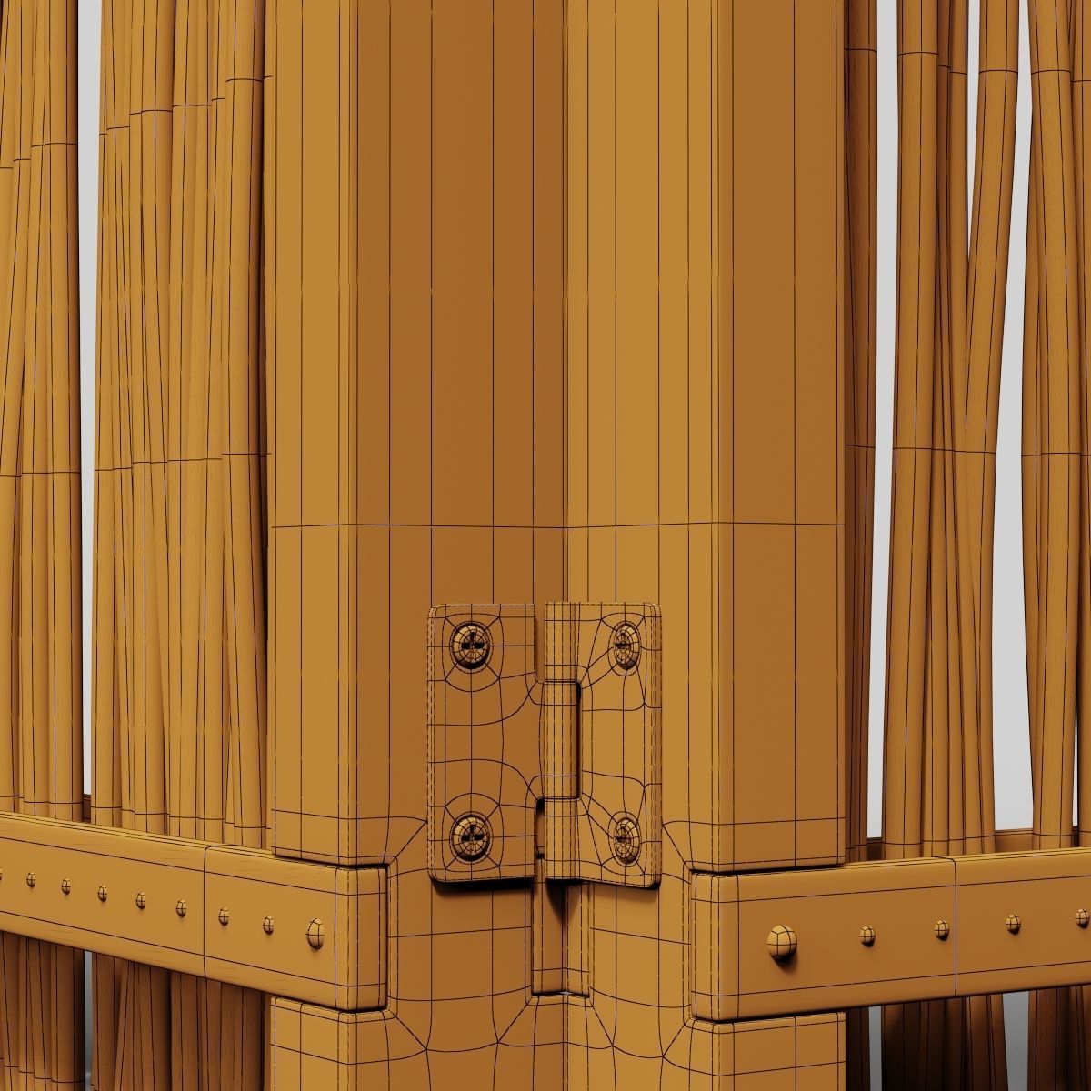 Screen branch crooked decor n4 3D model_25