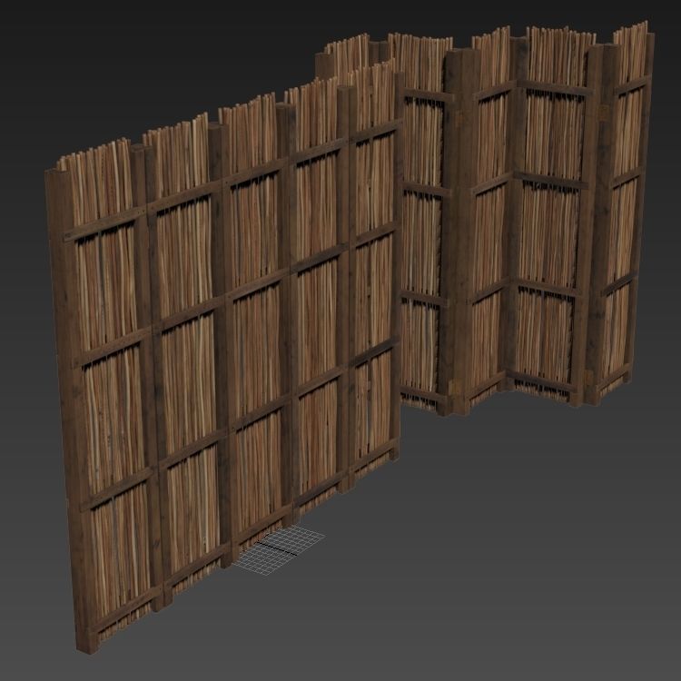 Screen branch crooked decor n4 3D model_14
