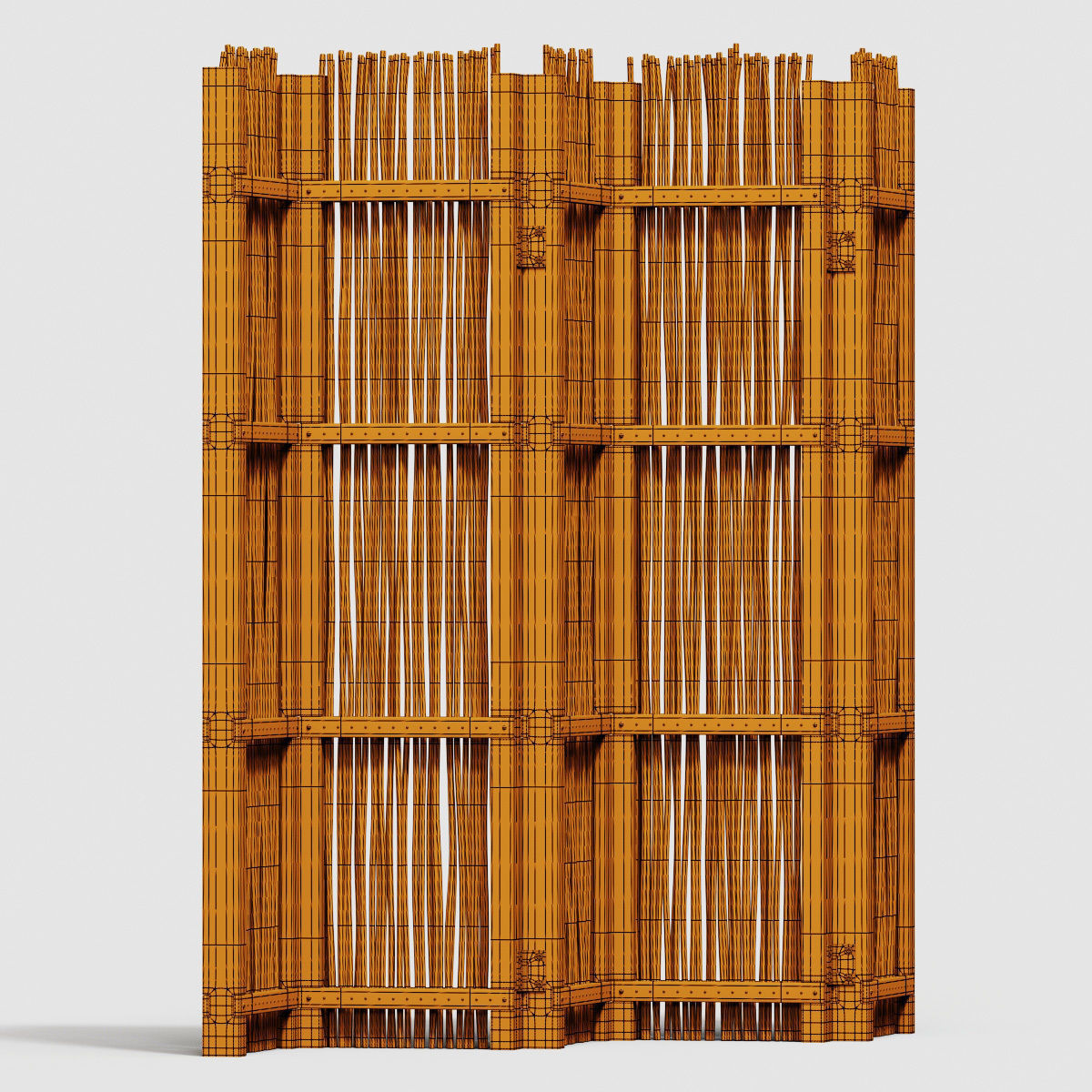 Screen branch crooked decor n4 3D model_21