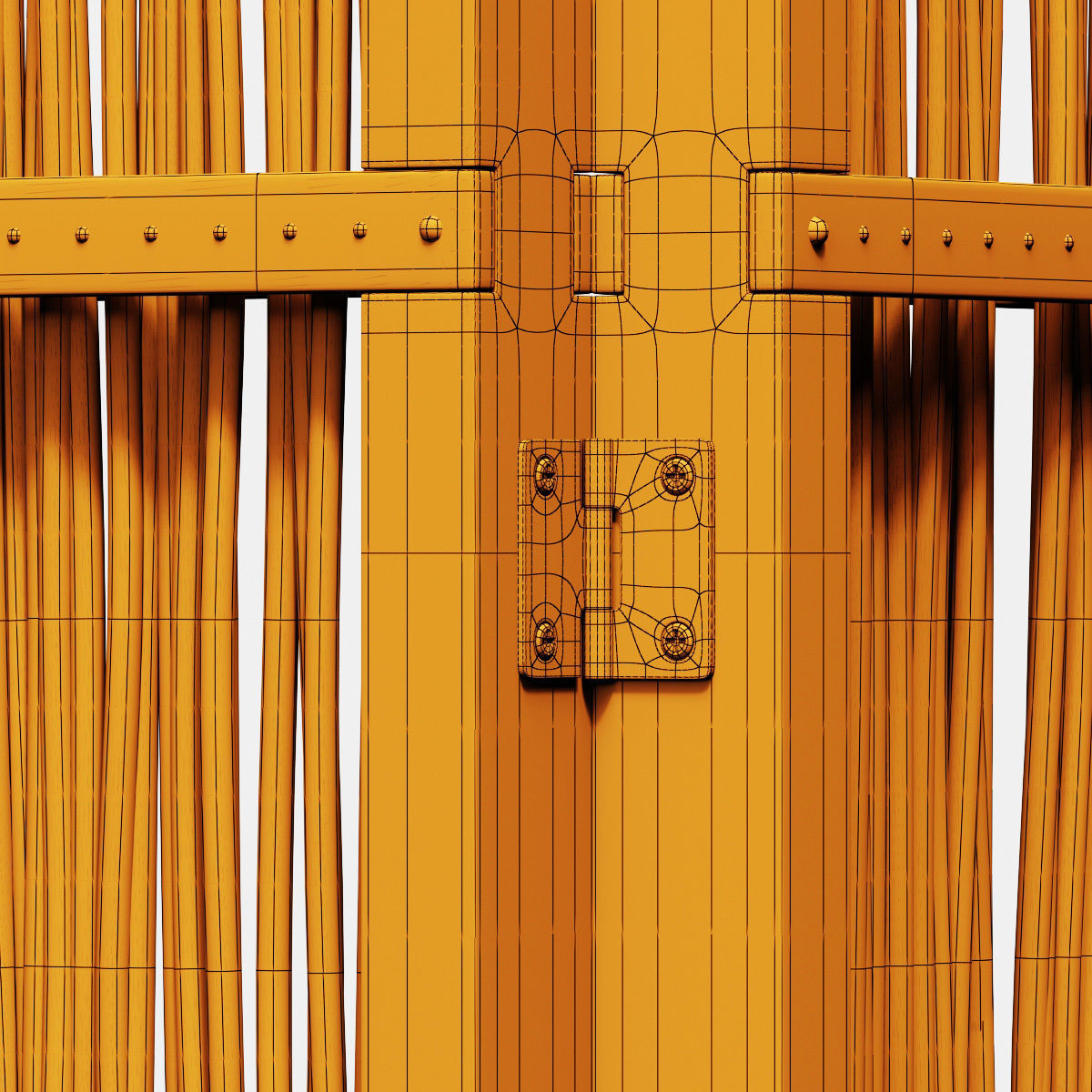 Screen branch crooked decor n4 3D model_22