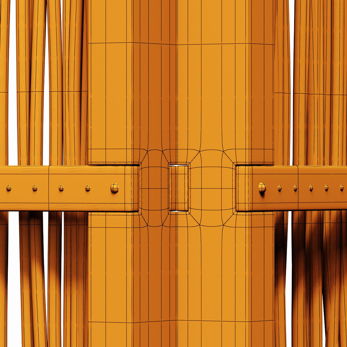 Screen branch crooked decor n4 3D model_23