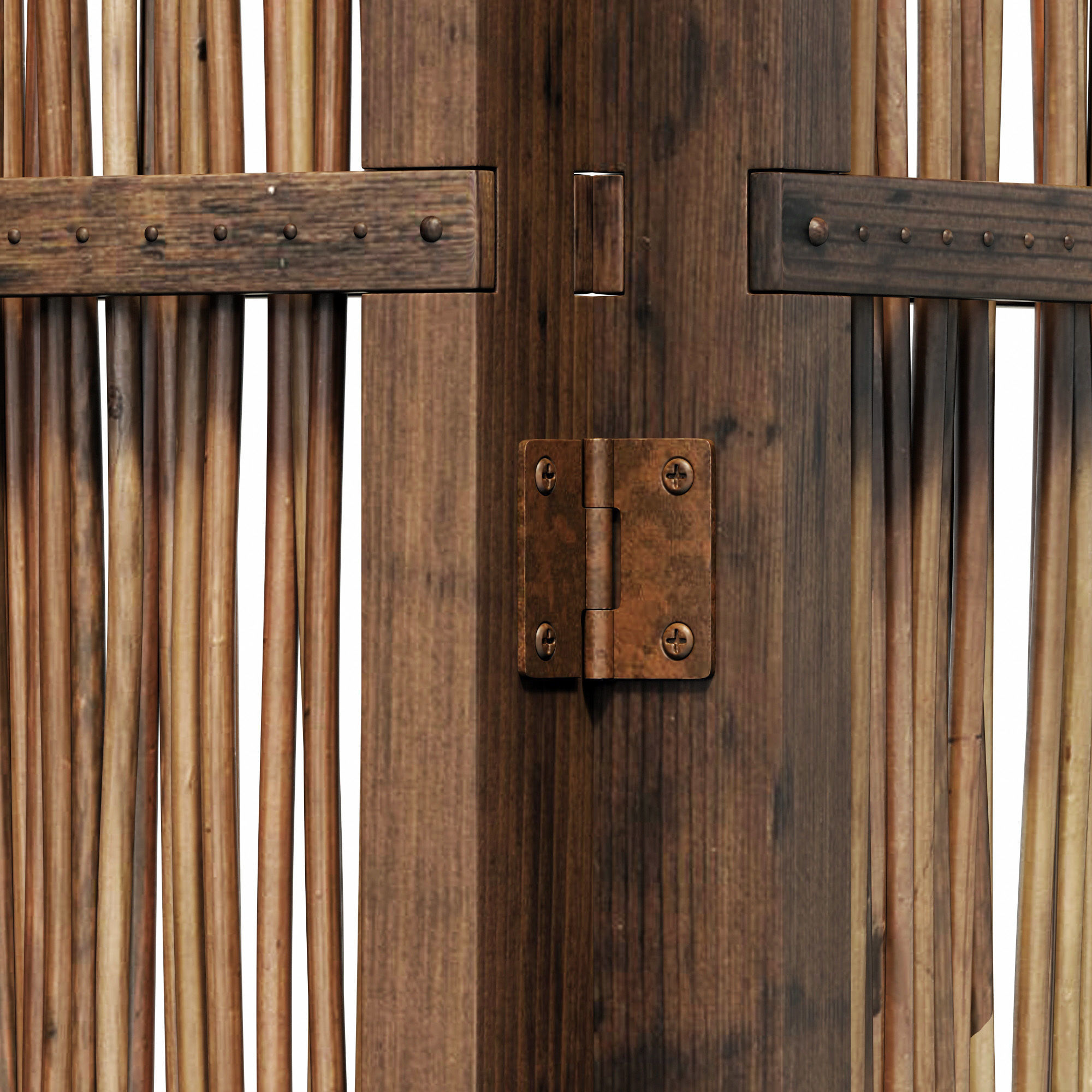 Screen branch crooked decor n4 3D model_3