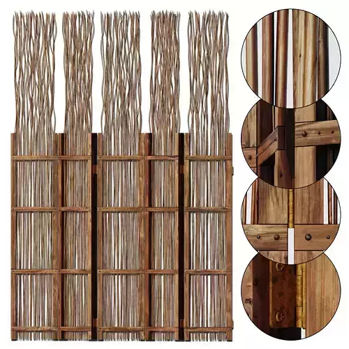 Screen branch crooked decor n2 3D model