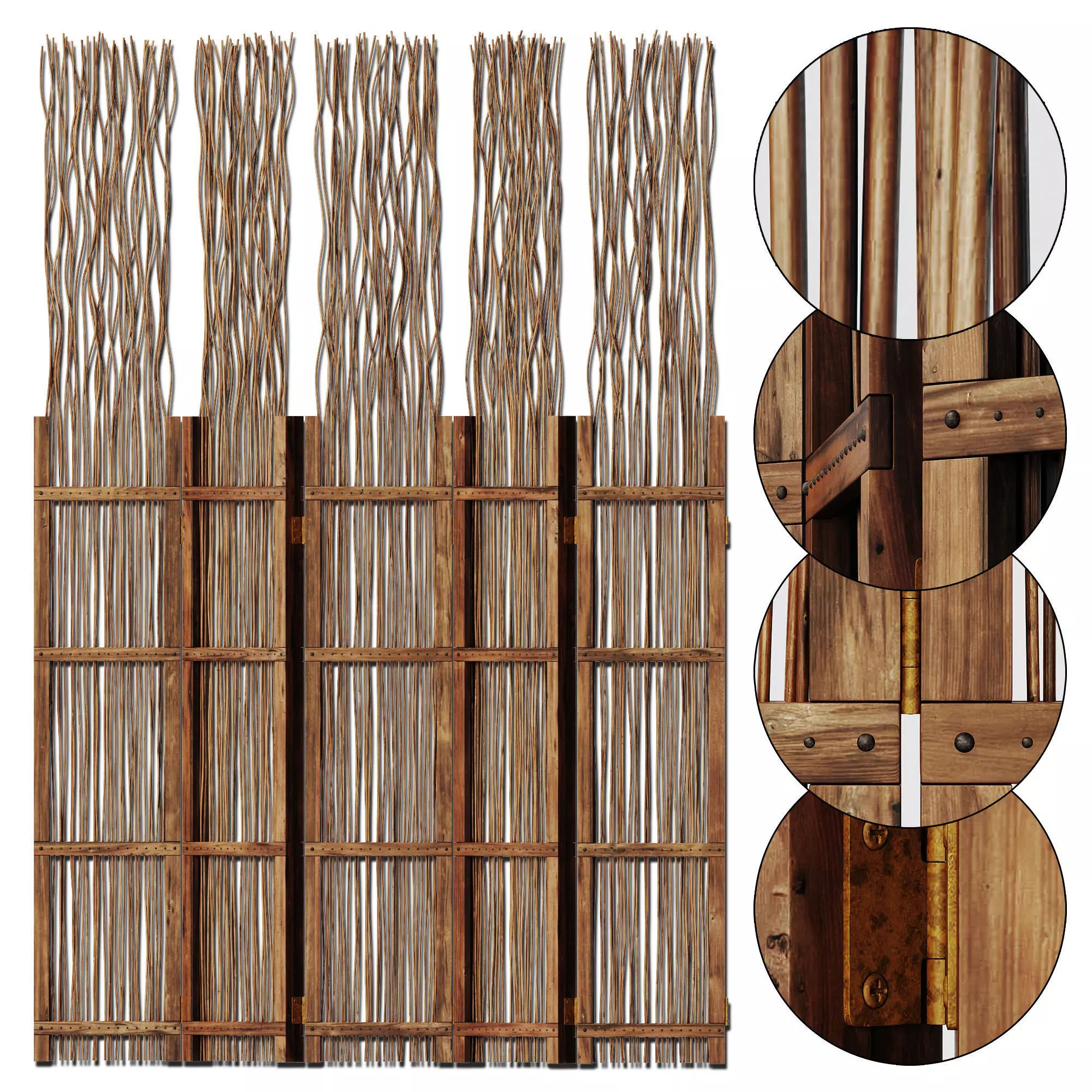 Screen branch crooked decor n2 3D model