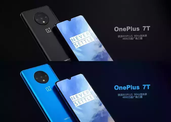 OnePlus 7T cell phone 3D model