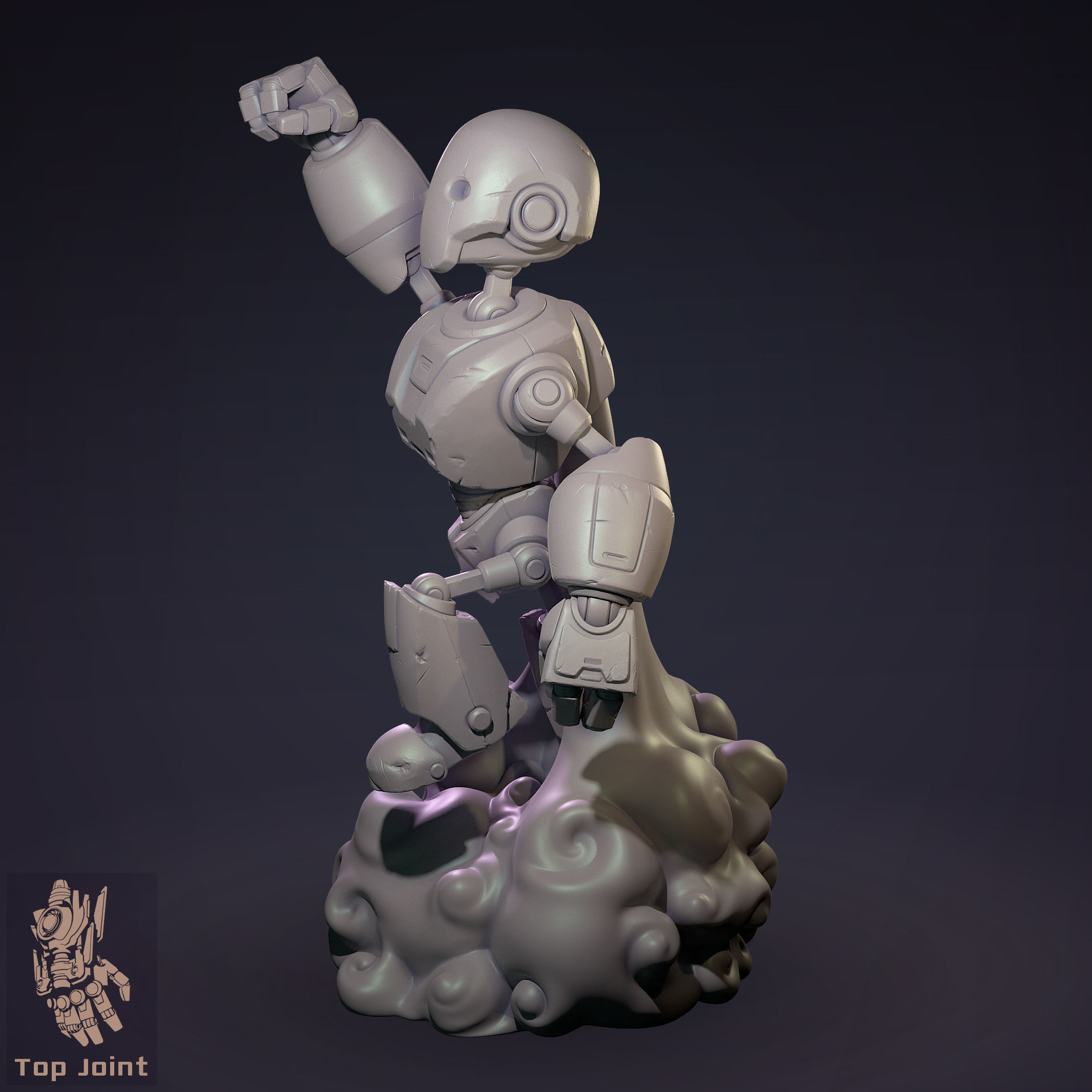Robobot T7 Super Punch 3D print model_4