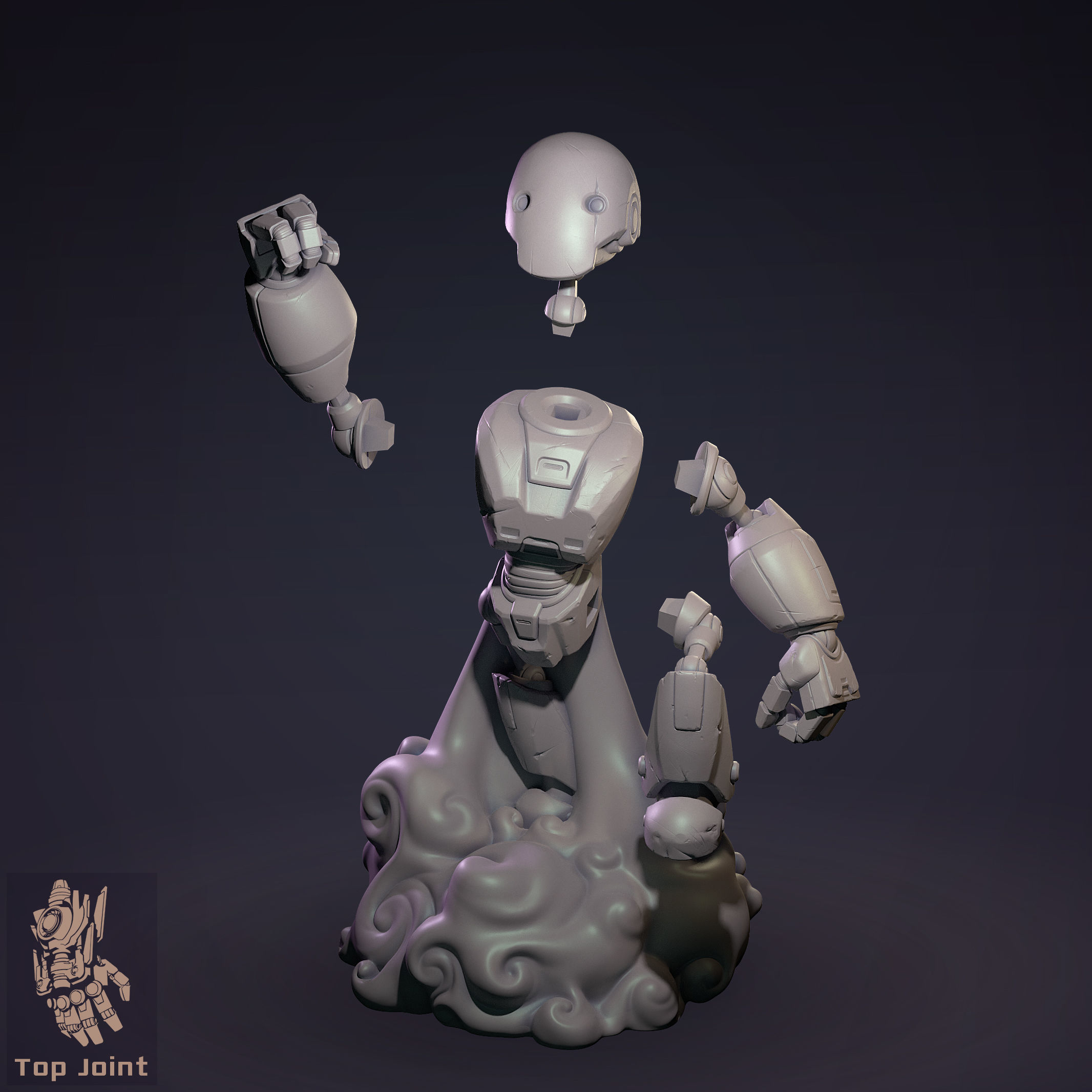 Robobot T7 Super Punch 3D print model_5