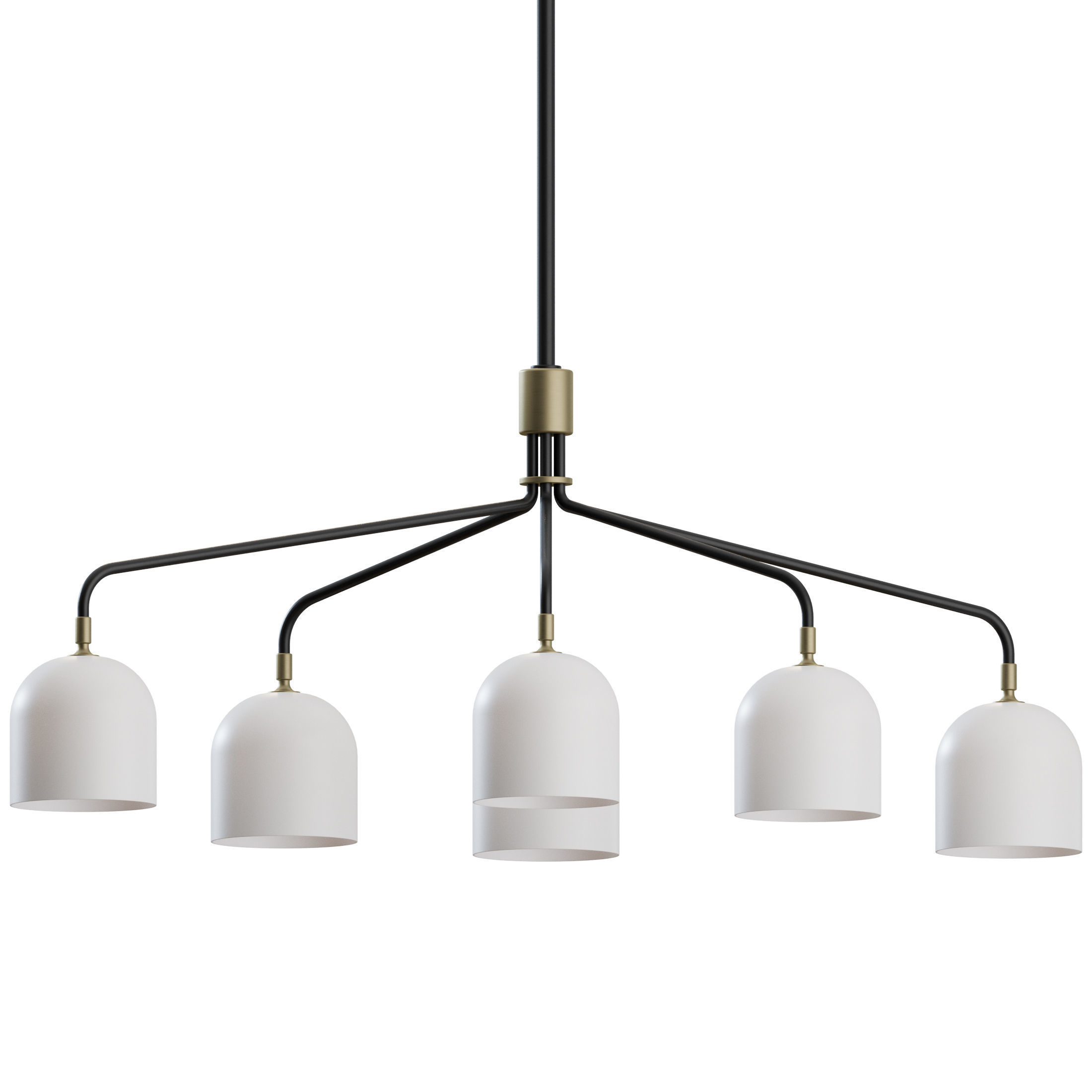 Howard Chandelier 6 Arm by Gubi 3D model_3