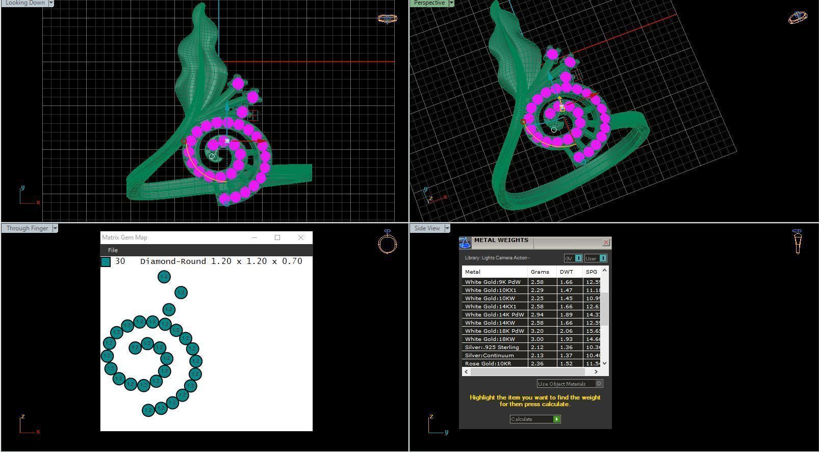 spiral ring style 3D print model_3