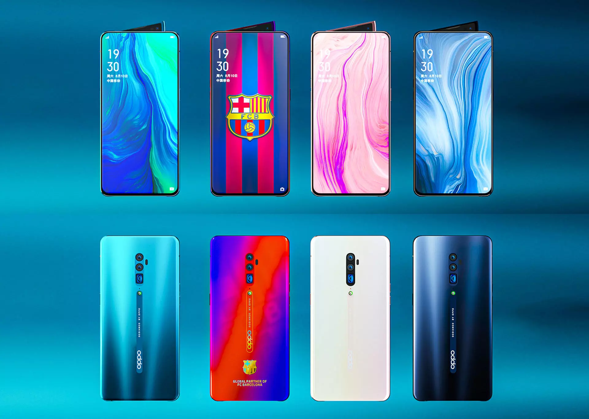 oppo Reno 10x zoom cell phone 3D model