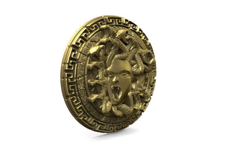 Medusa pendant  3D print model_4