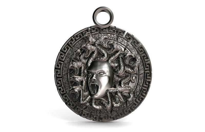 Medusa pendant  3D print model_1