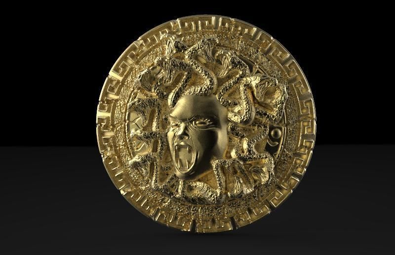 Medusa pendant  3D print model_7