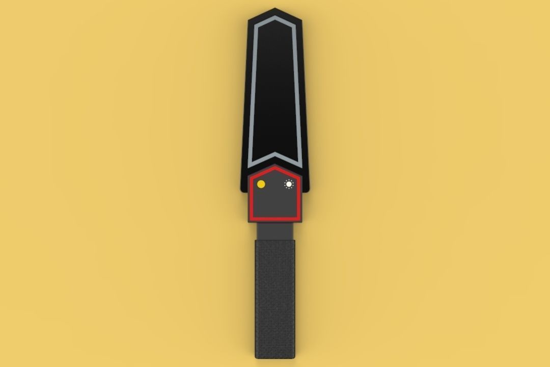 UNIVERSAL HAND HELD METAL DETECTOR PROFESSIONAL SAFETY 3D model_5