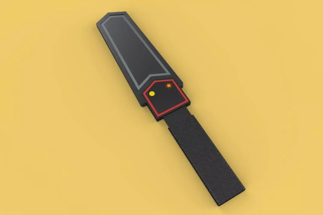 UNIVERSAL HAND HELD METAL DETECTOR PROFESSIONAL SAFETY 3D model_0