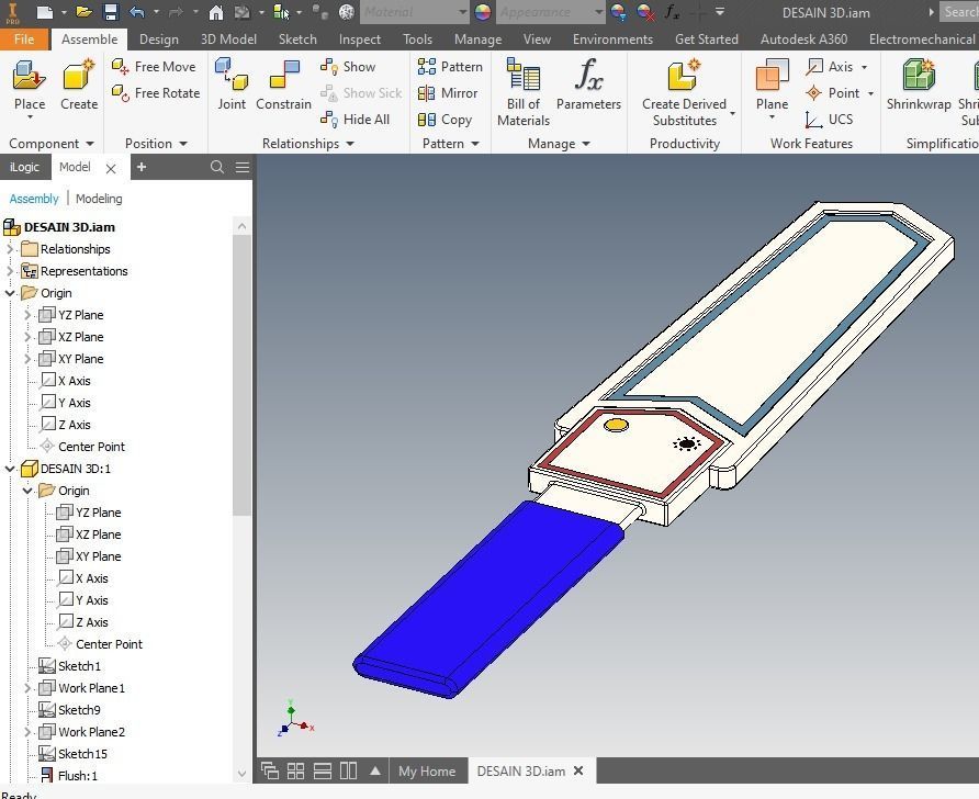 UNIVERSAL HAND HELD METAL DETECTOR PROFESSIONAL SAFETY 3D model_10