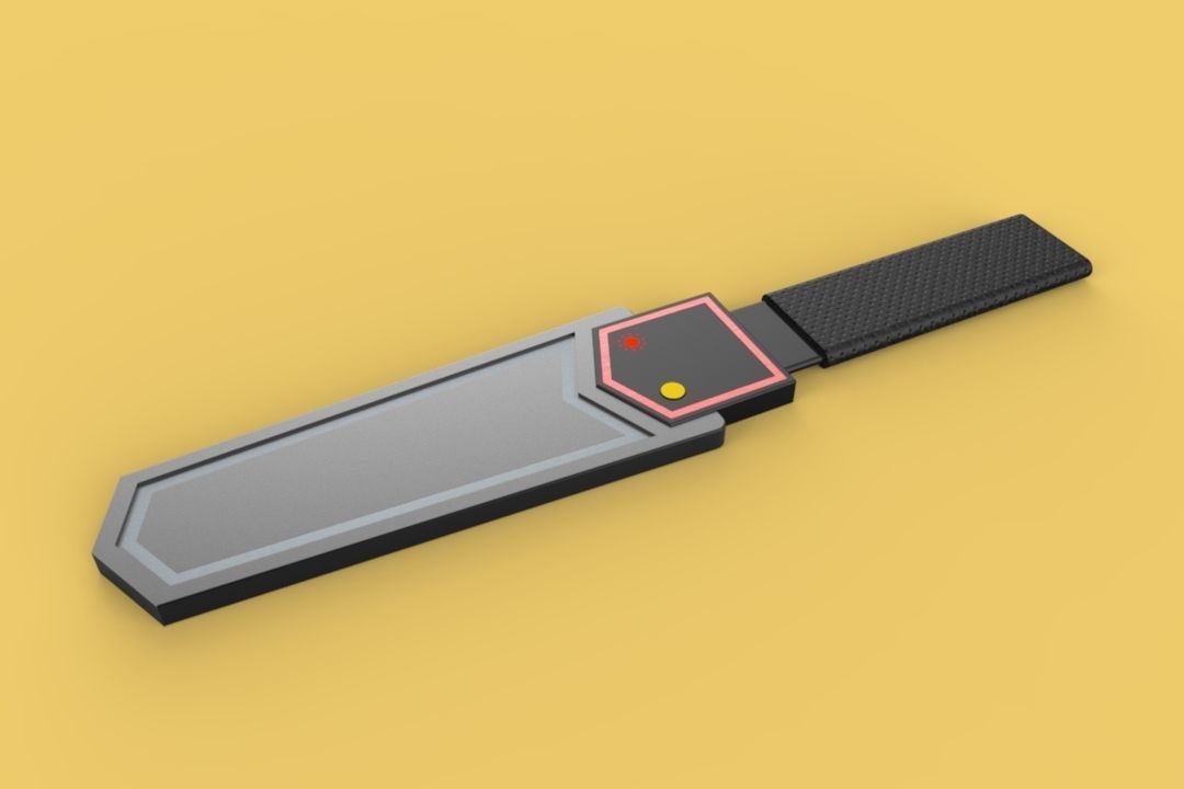 UNIVERSAL HAND HELD METAL DETECTOR PROFESSIONAL SAFETY 3D model_6