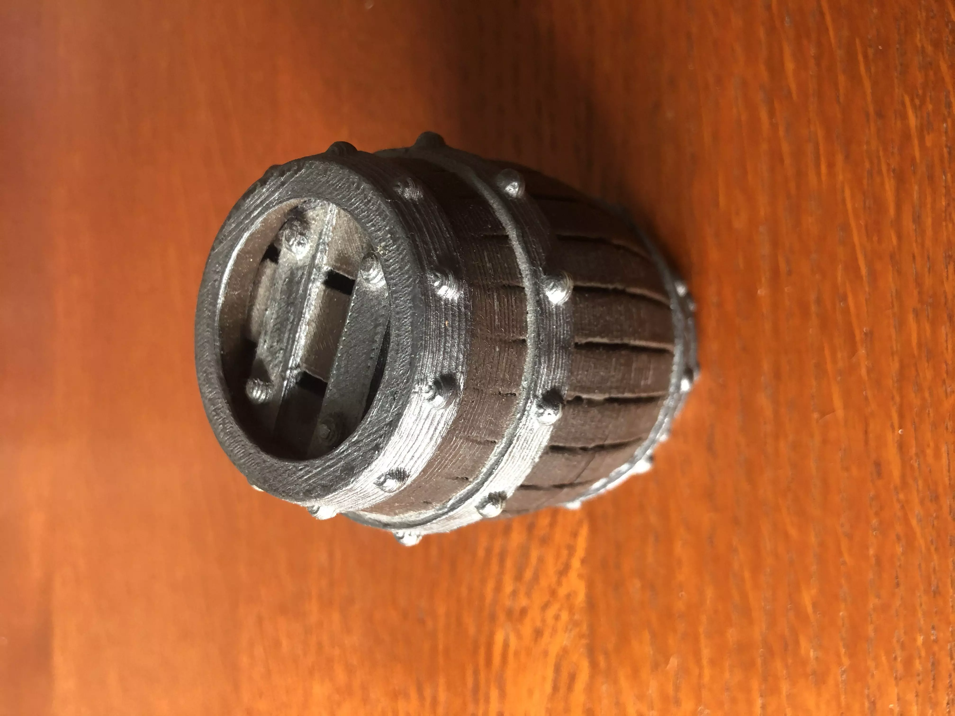 barrel dice holder  3D print model_0