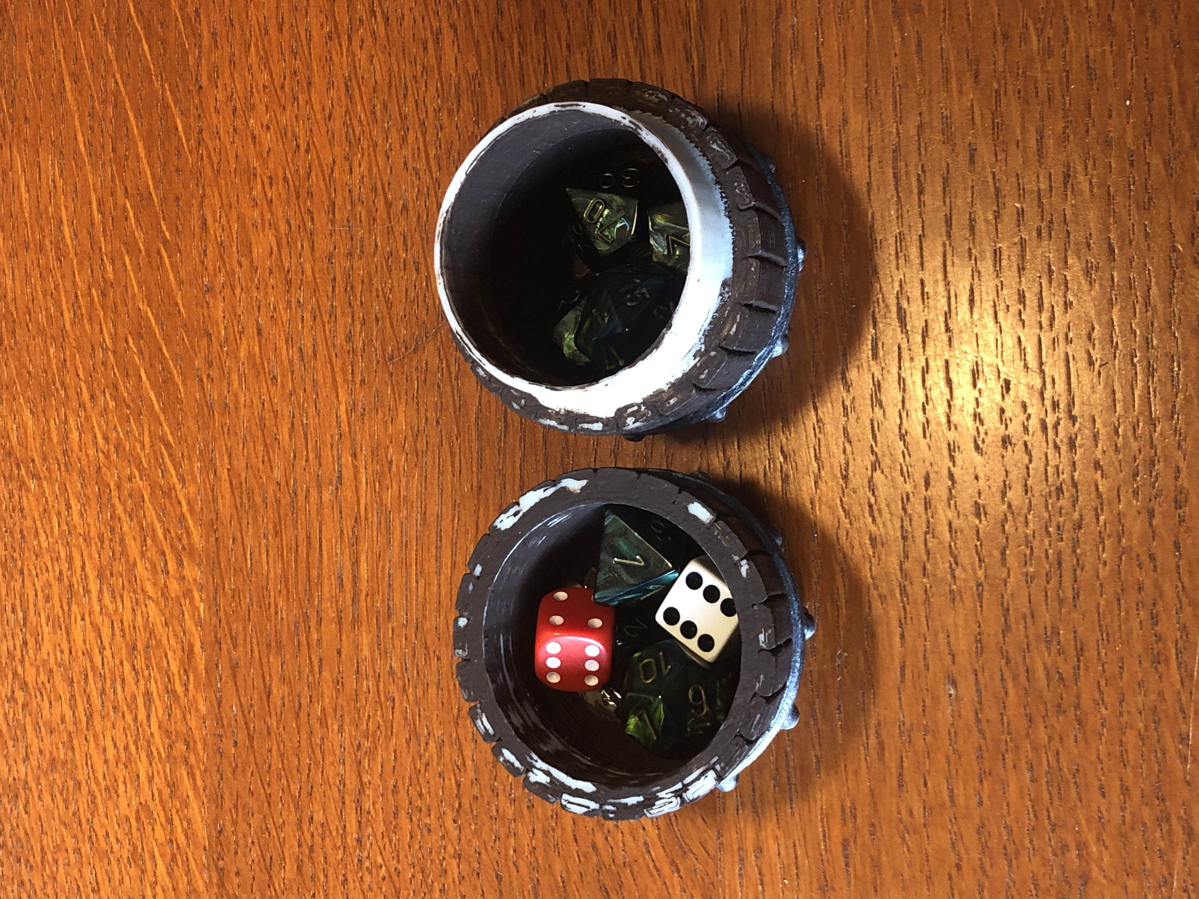 barrel dice holder  3D print model_1