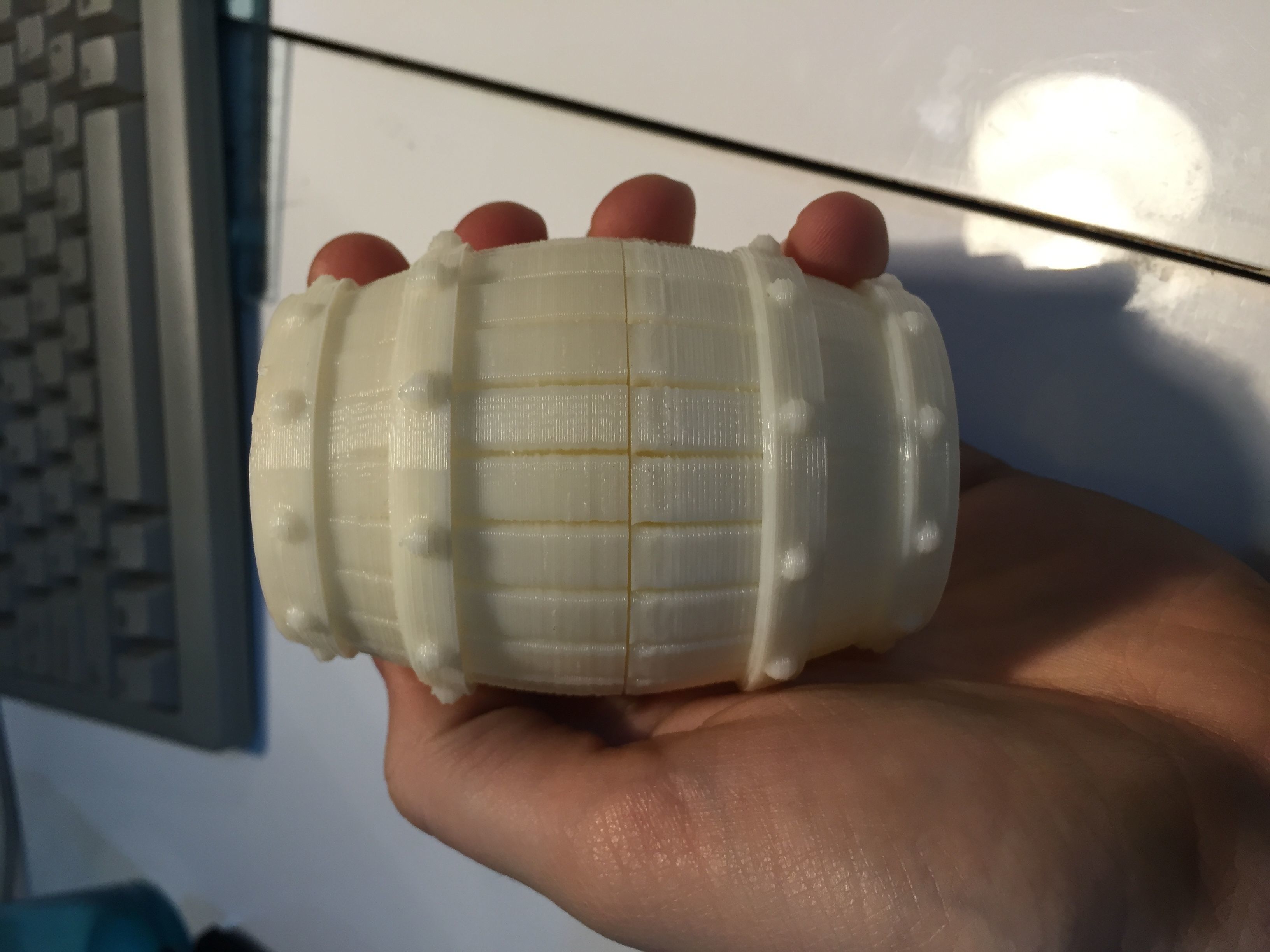 barrel dice holder  3D print model_4