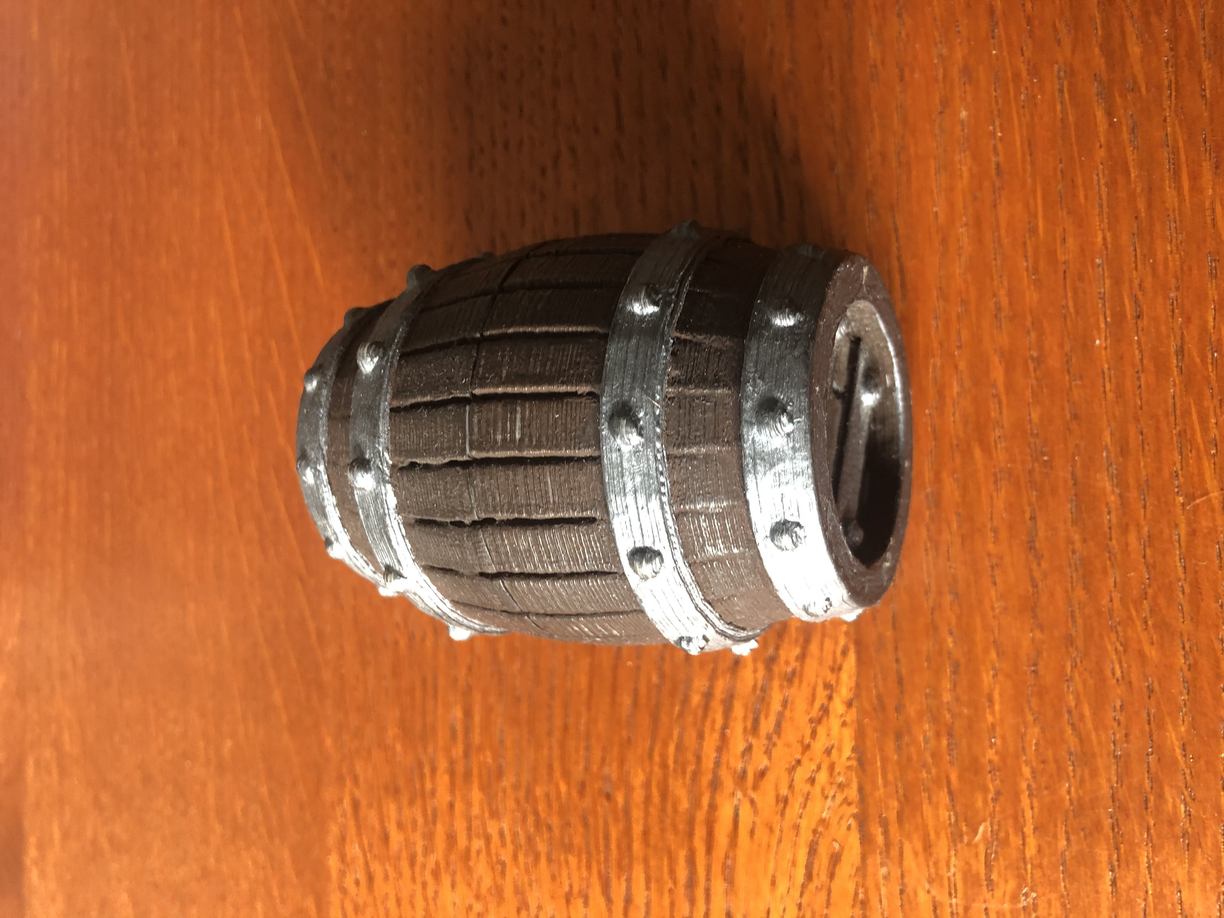 barrel dice holder  3D print model_3