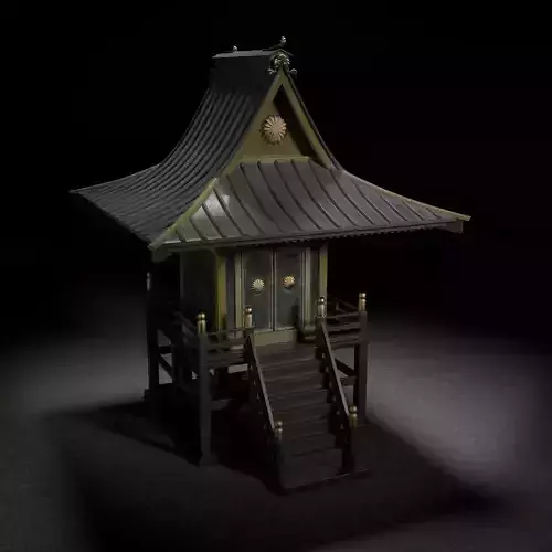 Mini Wooden Shrine 